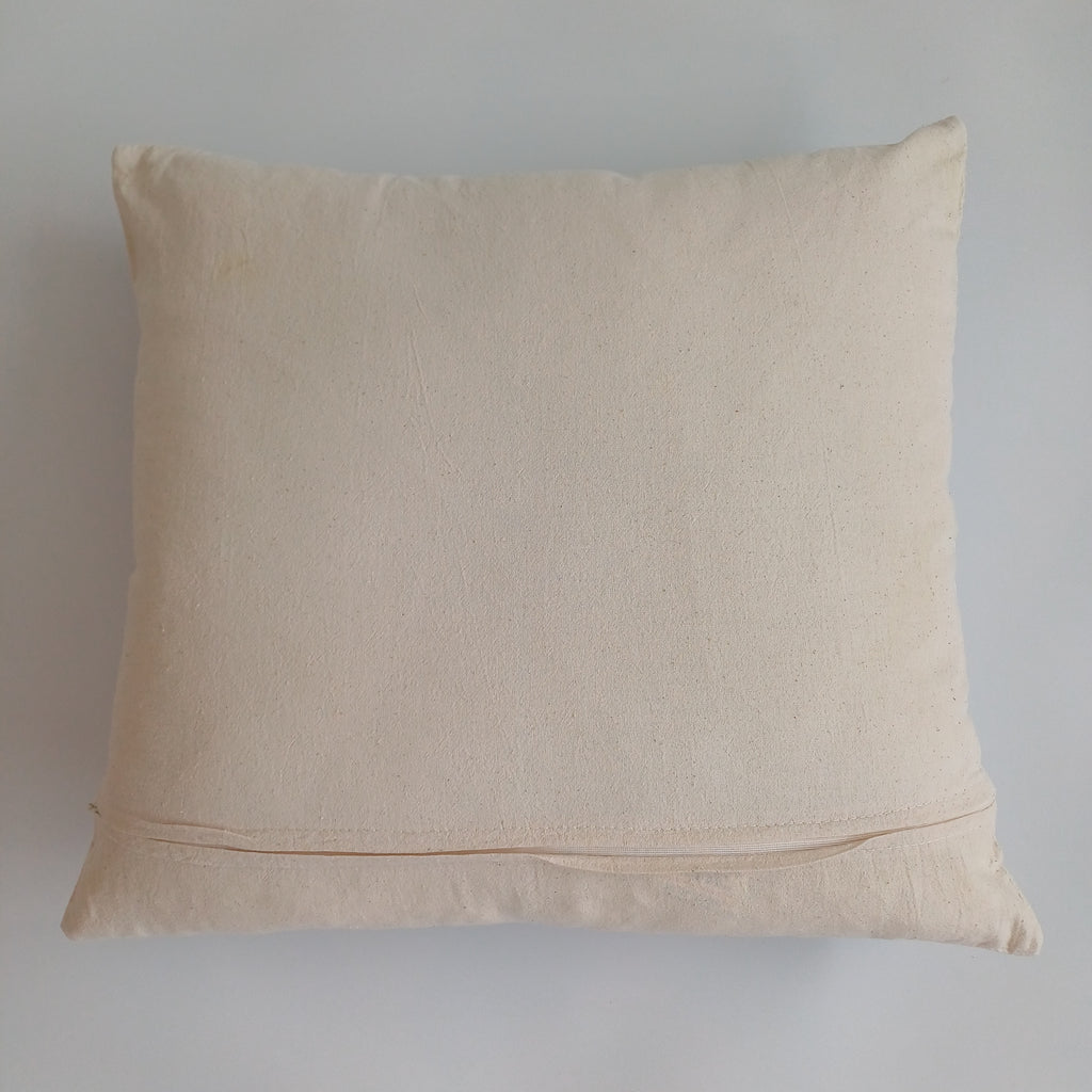 Hand Embroidered Uzbek Suzani Cushion Cover 18''x17'' / 46x42 CM