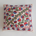 Hand Embroidered Multicolour Uzbek Suzani Cushion Cover 18''x16'' / 45x42 CM