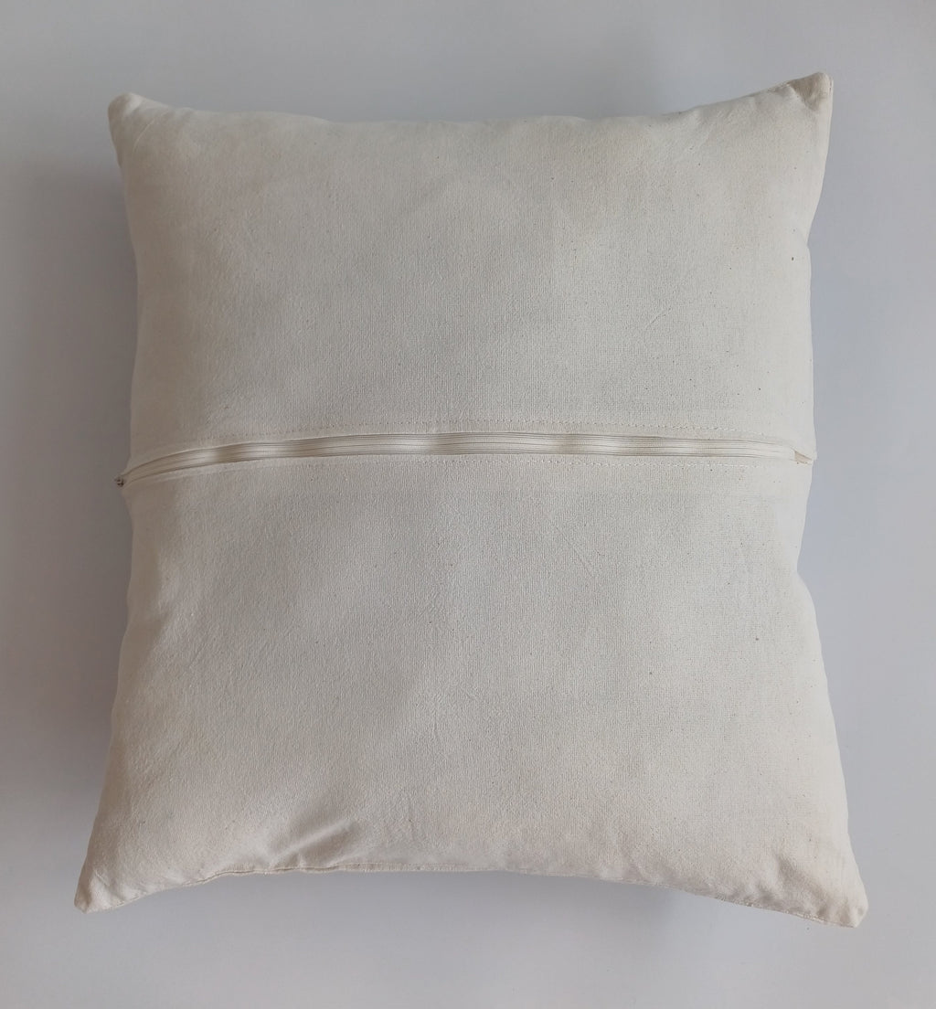 Hand Embroidered Multicolour Uzbek Suzani Cushion Cover 18''x16'' / 45x42 CM