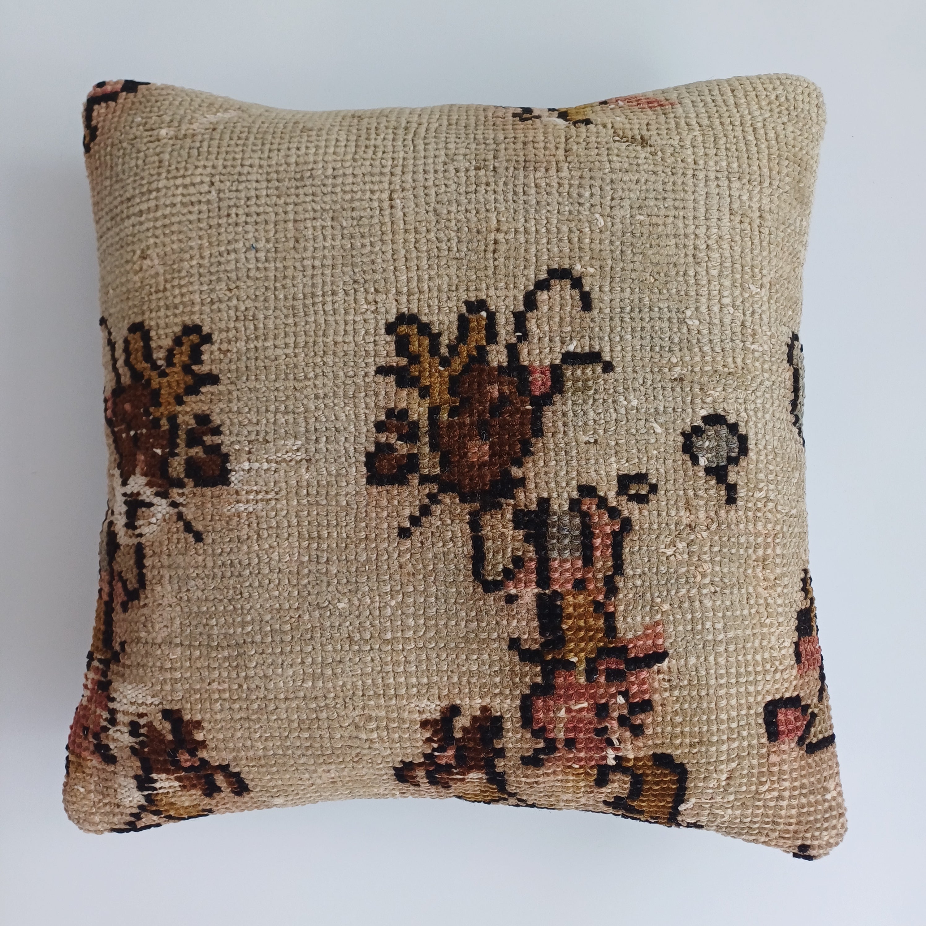Floral Vintage Cushion Cover 16''x16'' / 40x40 CM