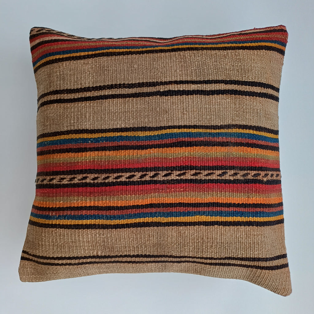 Vintage Turkish Rug Cushion Cover 18''x18'' / 45x45 CM