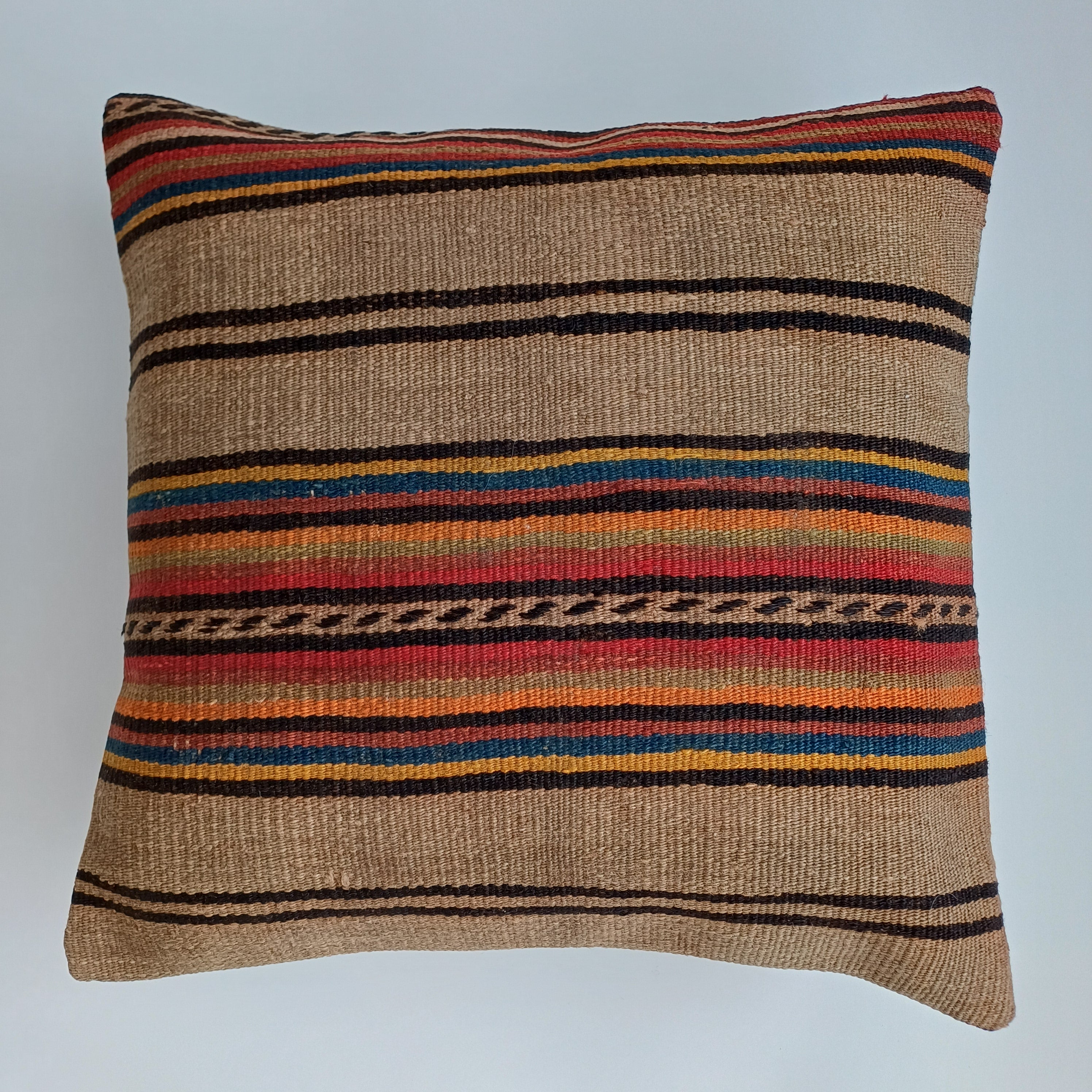 Vintage Turkish Rug Cushion Cover 18''x18'' / 45x45 CM