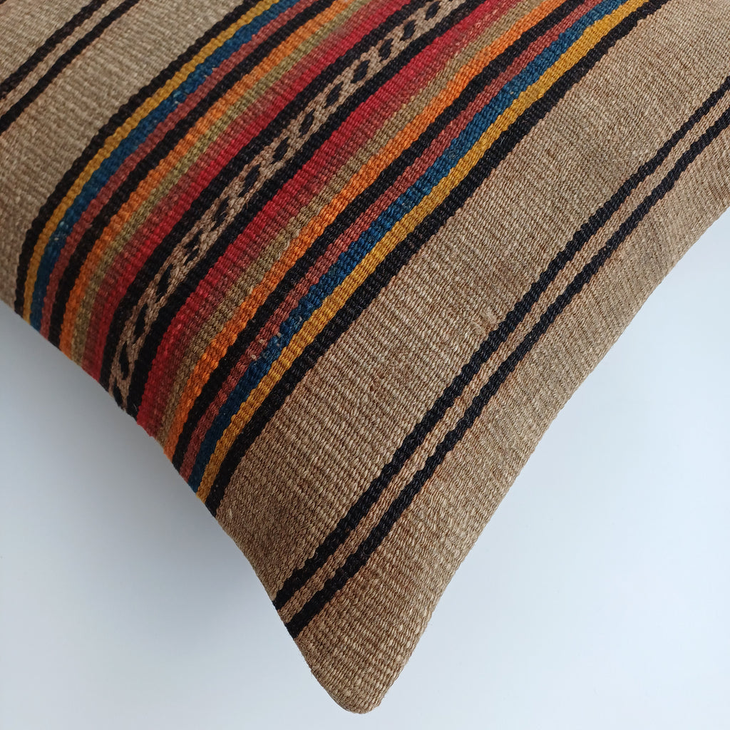 Vintage Turkish Rug Cushion Cover 18''x18'' / 45x45 CM
