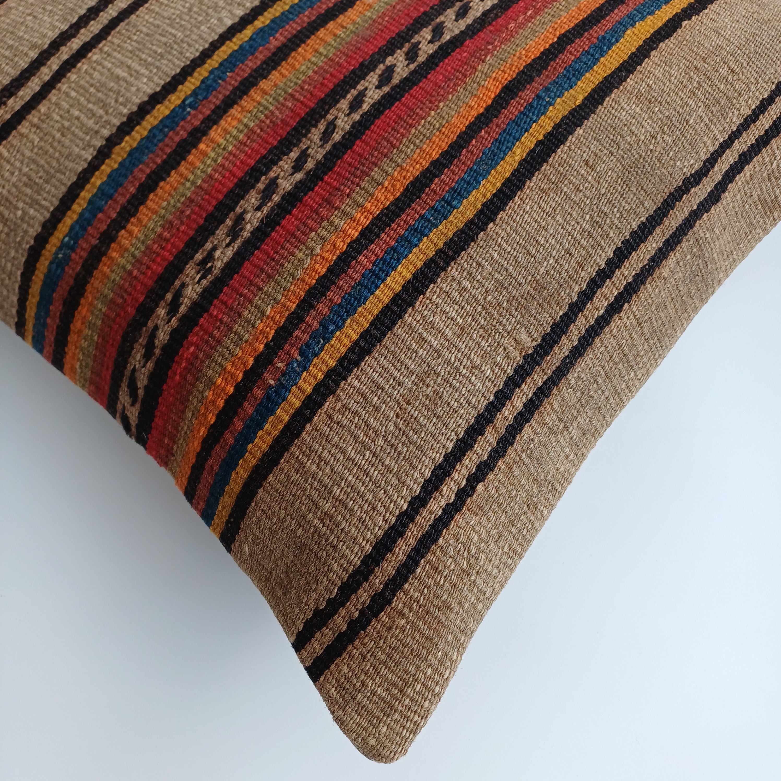 Vintage Turkish Rug Cushion Cover 18''x18'' / 45x45 CM
