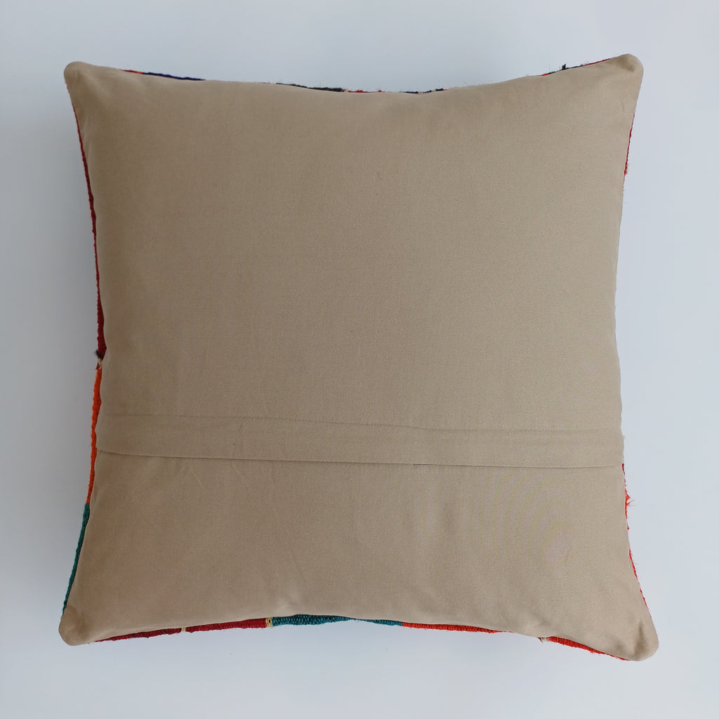 Vintage Turkish Rug Cushion Cover 18''x18'' / 45x45 CM