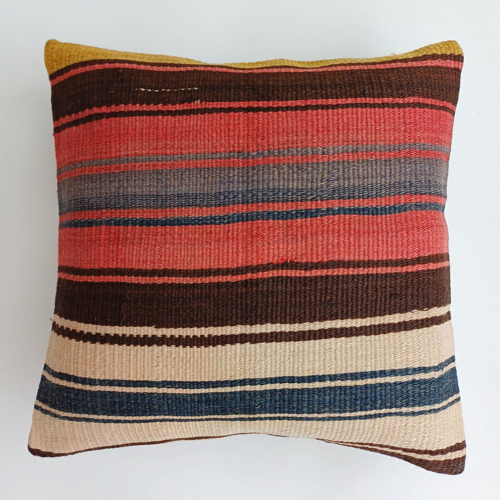 Vintage Turkish Rug Cushion Cover 18''x18'' / 45x45 CM