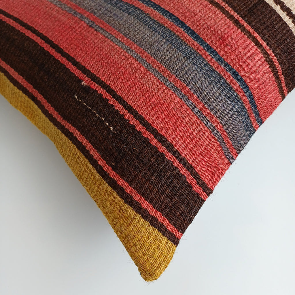 Vintage Turkish Rug Cushion Cover 18''x18'' / 45x45 CM