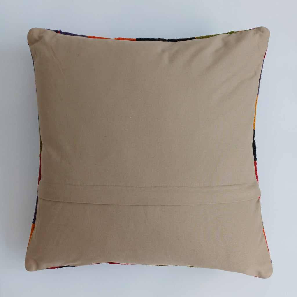 Vintage Turkish Rug Cushion Cover 18''x18'' / 45x45 CM