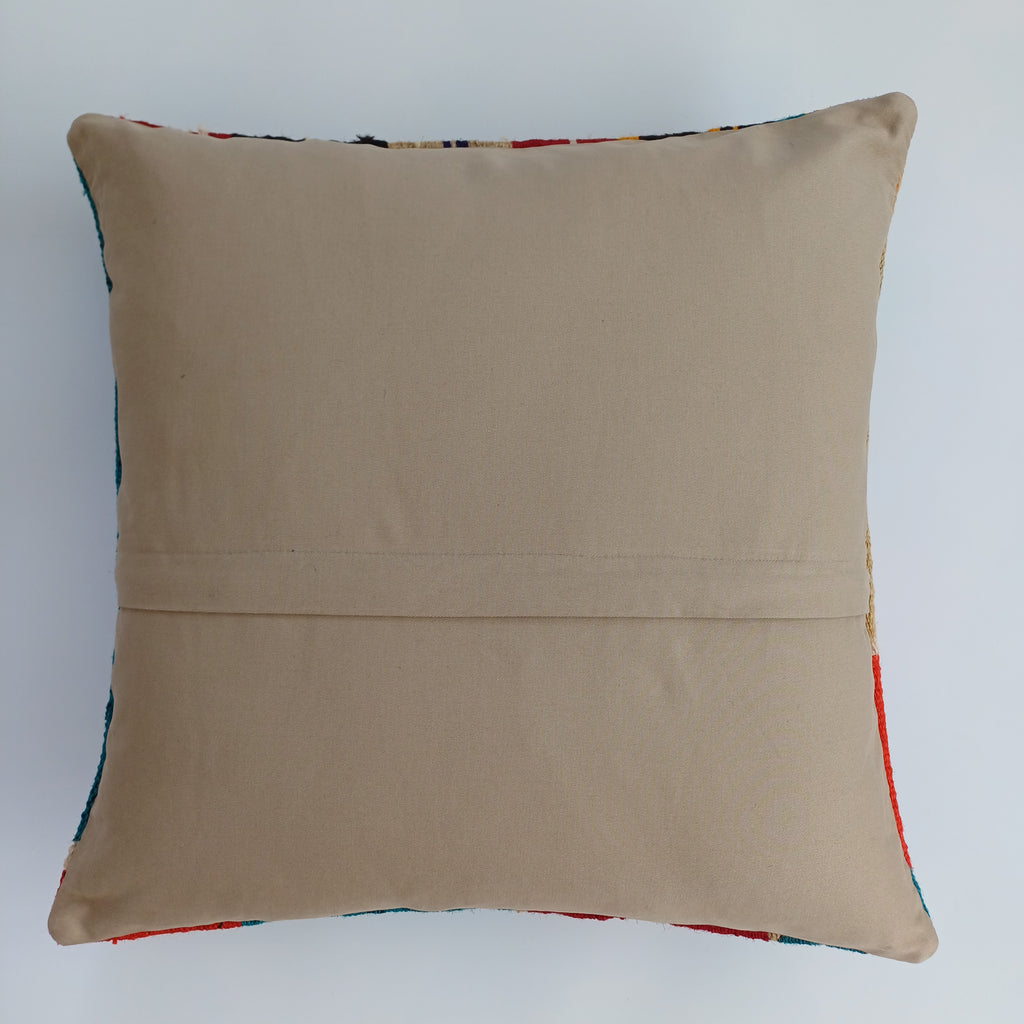 Vintage Turkish Rug Cushion Cover 18''x18'' / 45x45 CM