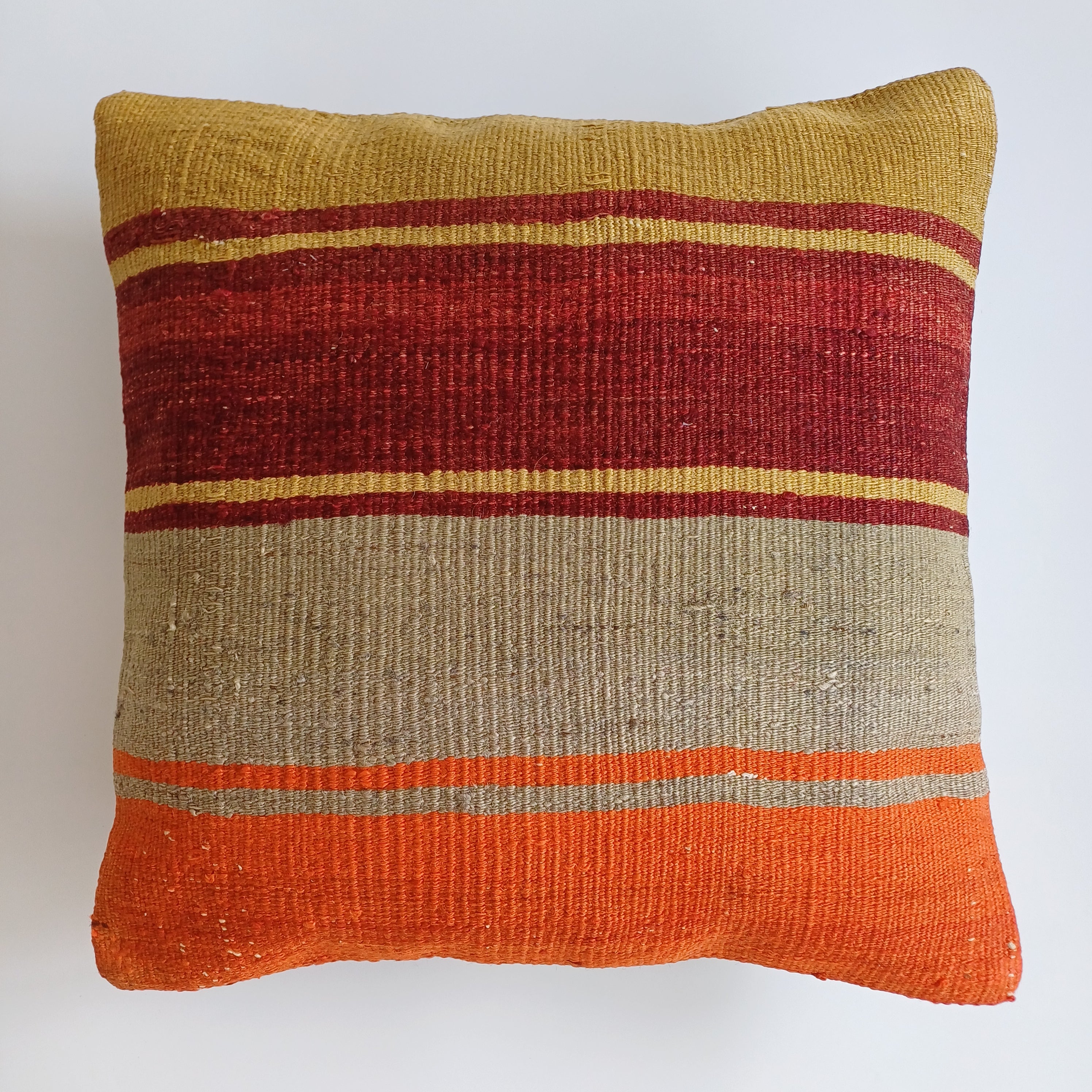 Vintage Turkish Rug Cushion Cover 18''x18'' / 45x45 CM