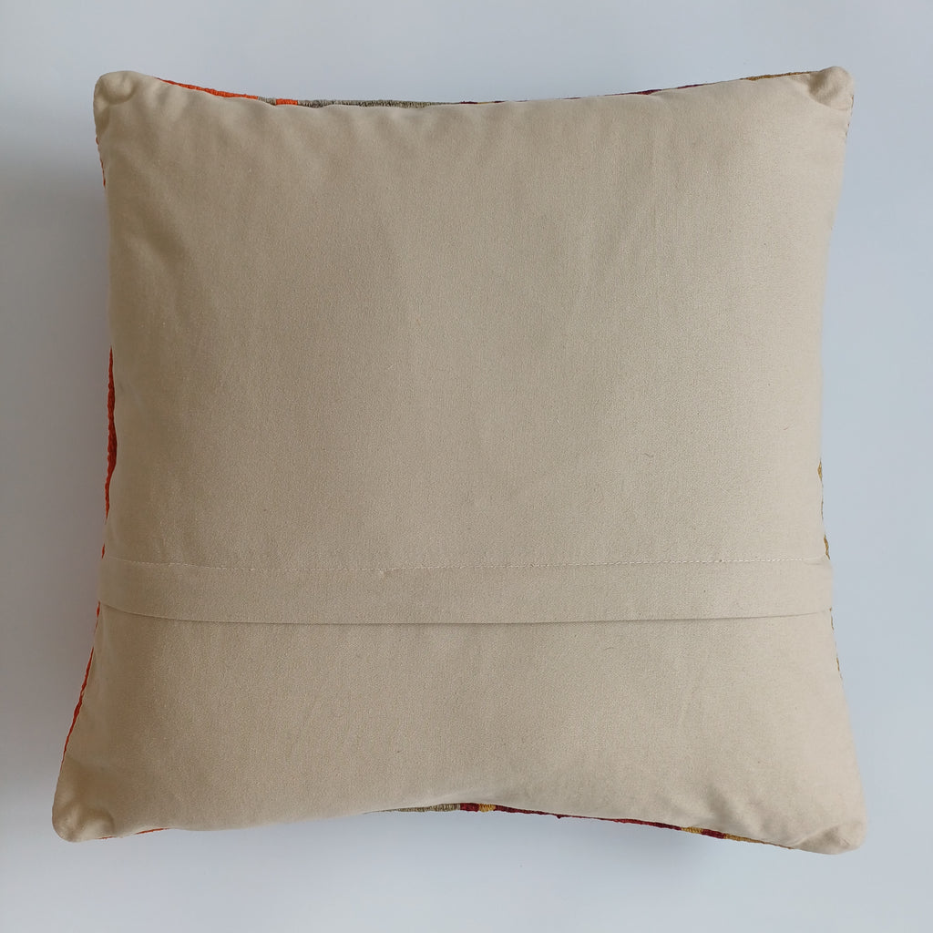 Vintage Turkish Rug Cushion Cover 18''x18'' / 45x45 CM