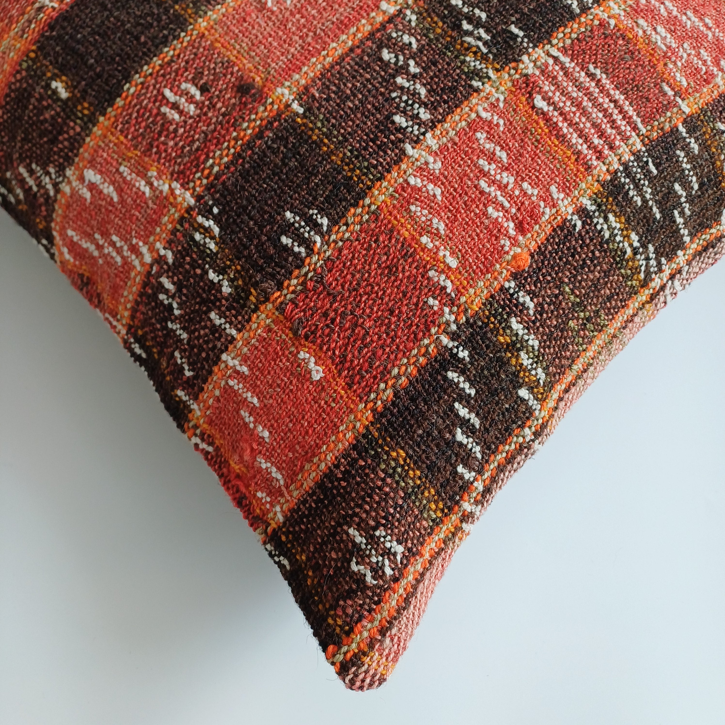 Vintage Turkish Rug Cushion Cover 18''x18'' / 45x45 CM