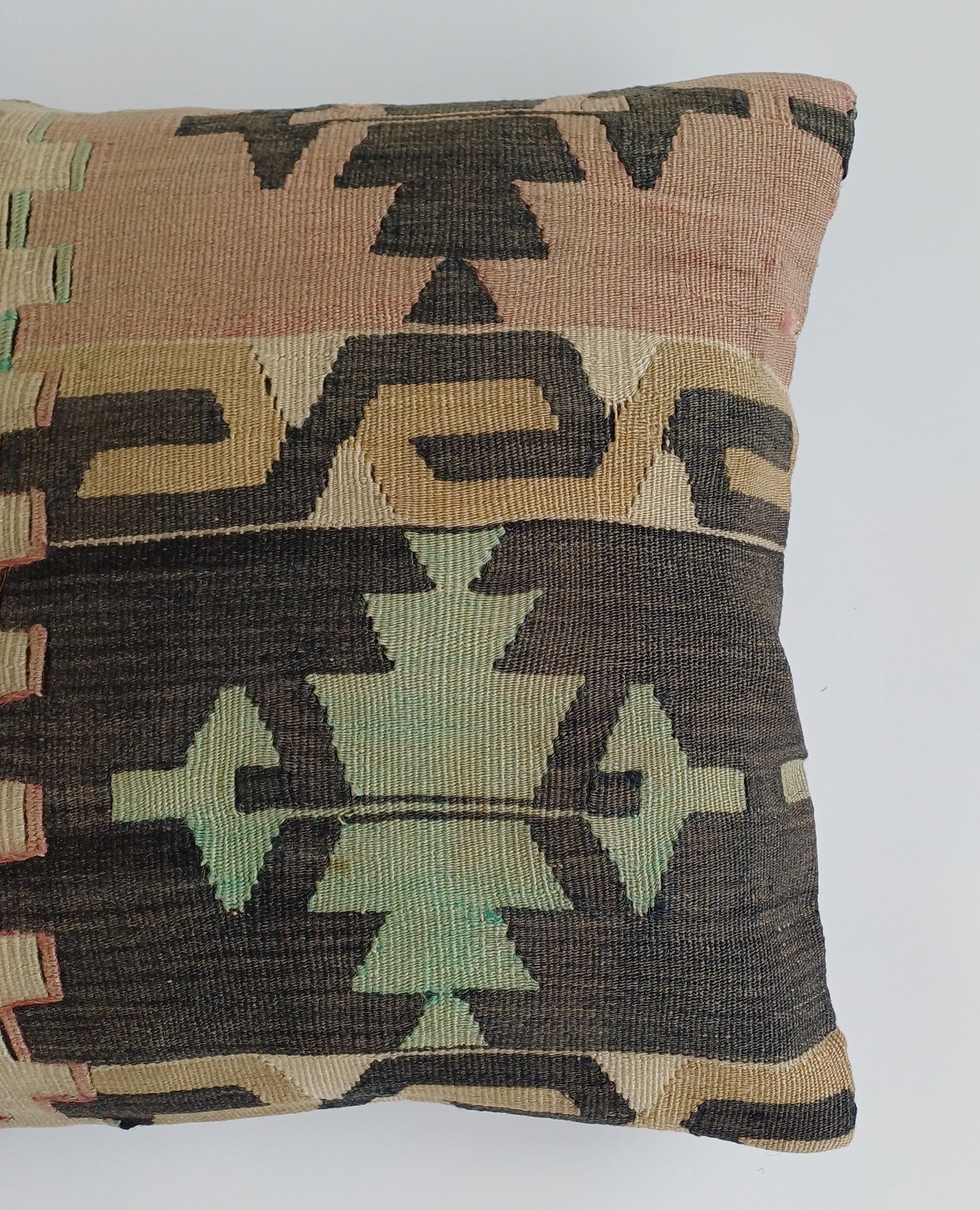 Vintage Turkish Rug Cushion Cover 18''x18'' / 45x45 CM