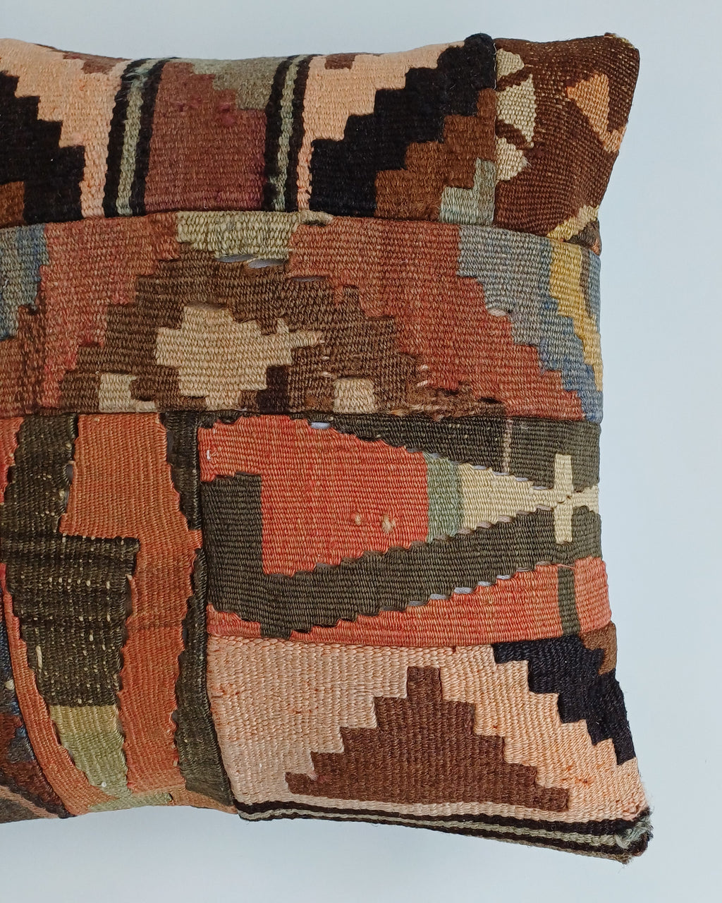 Vintage Turkish Rug Cushion Cover 18''x18'' / 45x45 CM