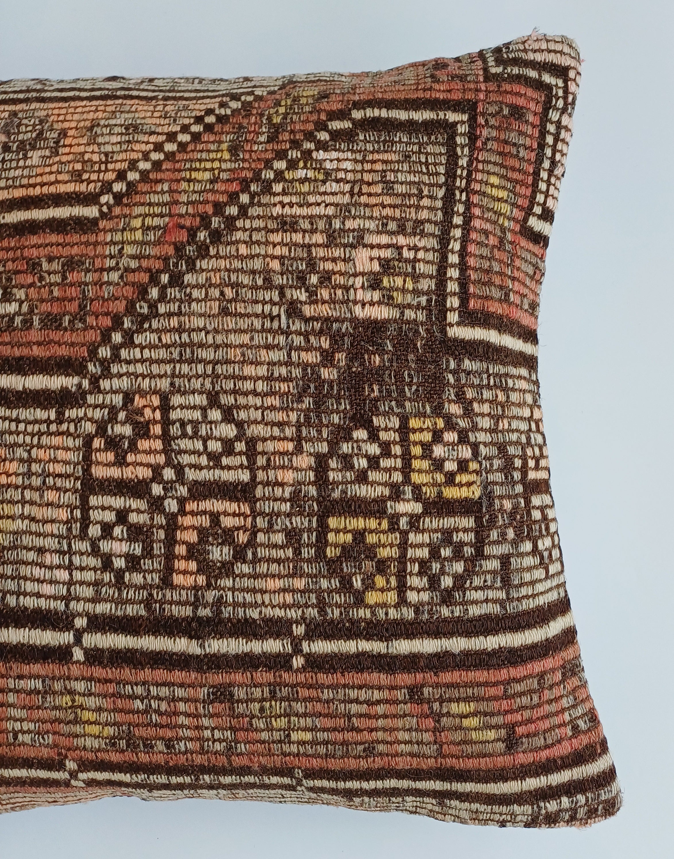 Vintage Turkish Rug Cushion Cover 18''x18'' / 45x45 CM