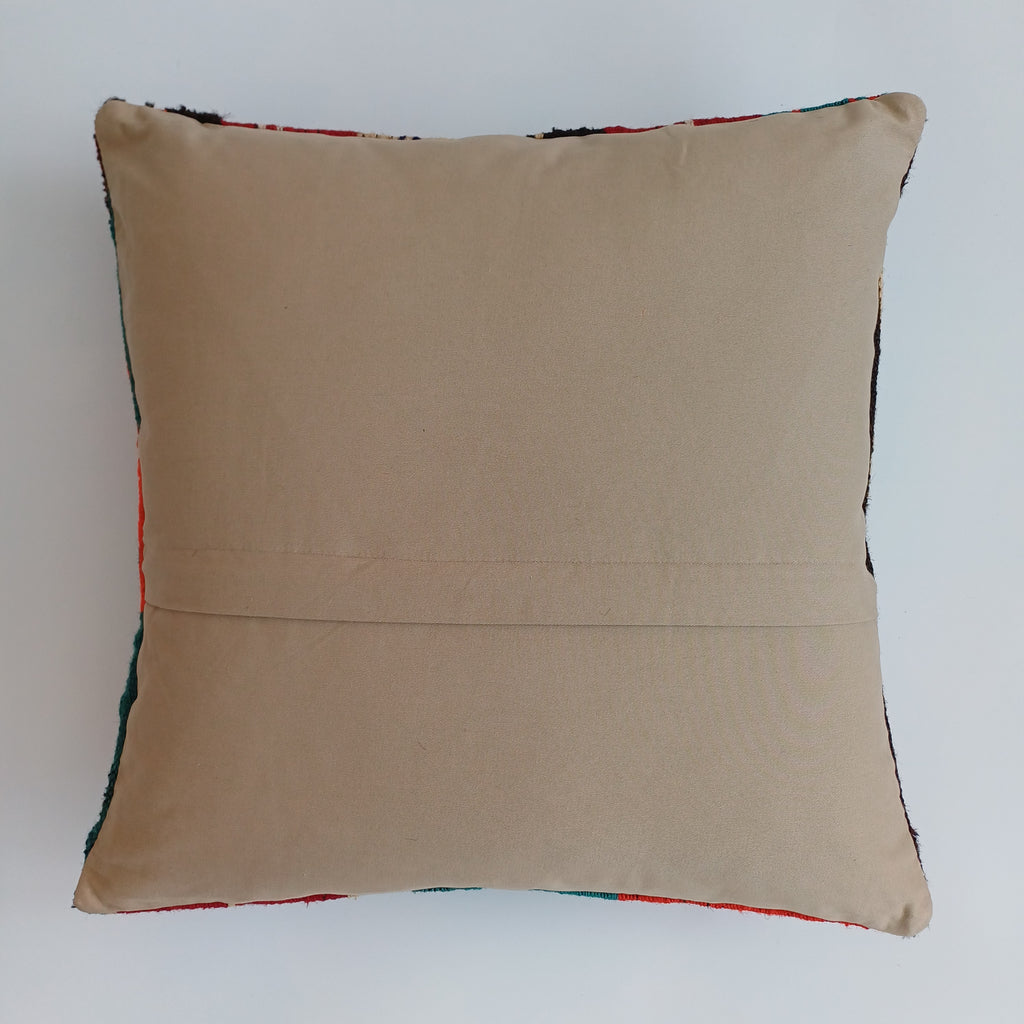 Vintage Turkish Rug Cushion Cover 18''x18'' / 45x45 CM