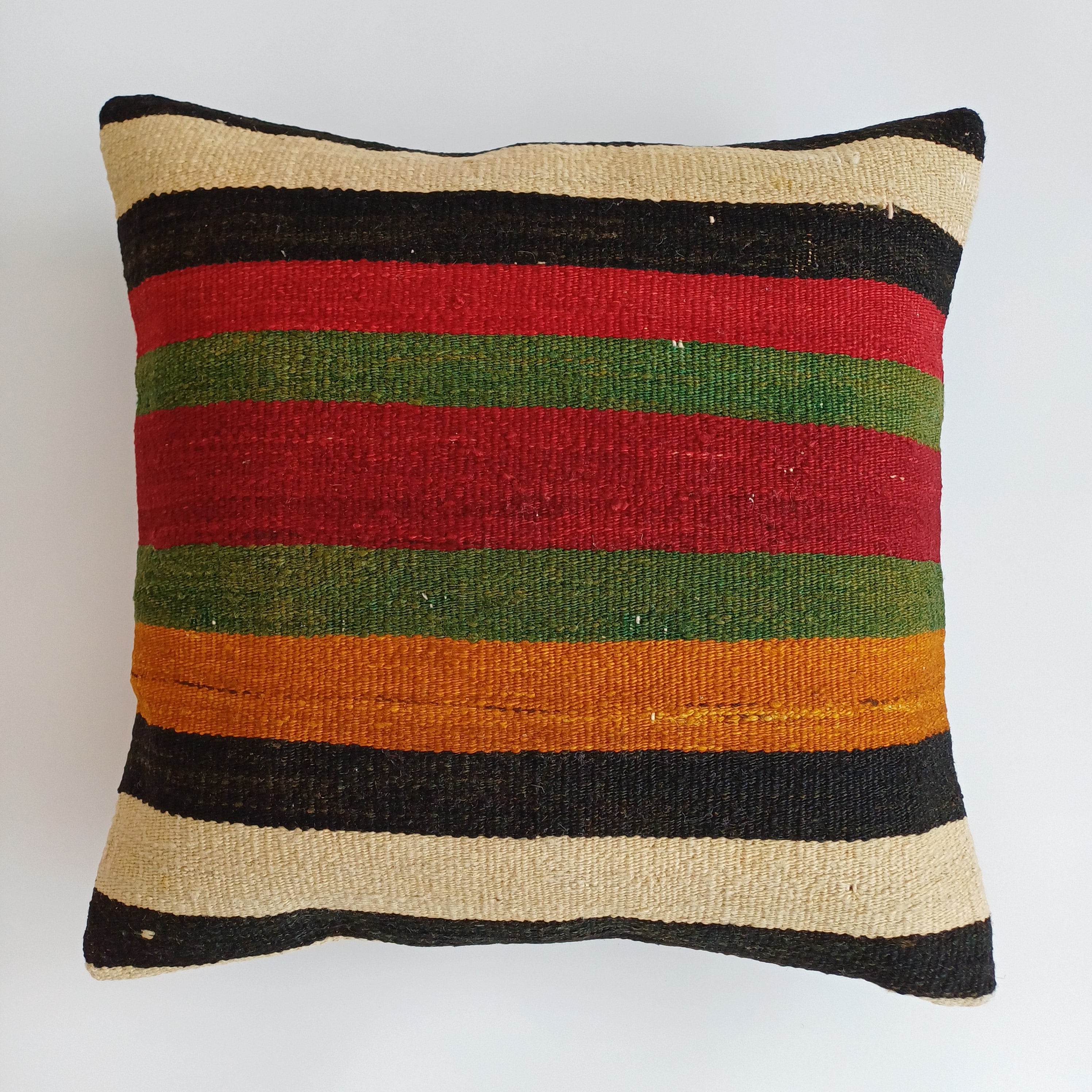 Vintage Turkish Rug Cushion Cover 18''x18'' / 45x45 CM
