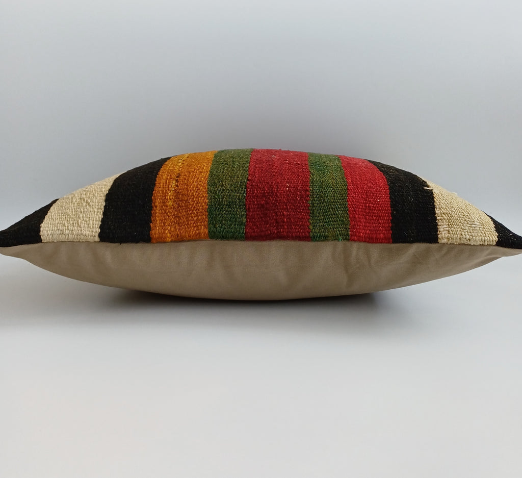 Vintage Turkish Rug Cushion Cover 18''x18'' / 45x45 CM