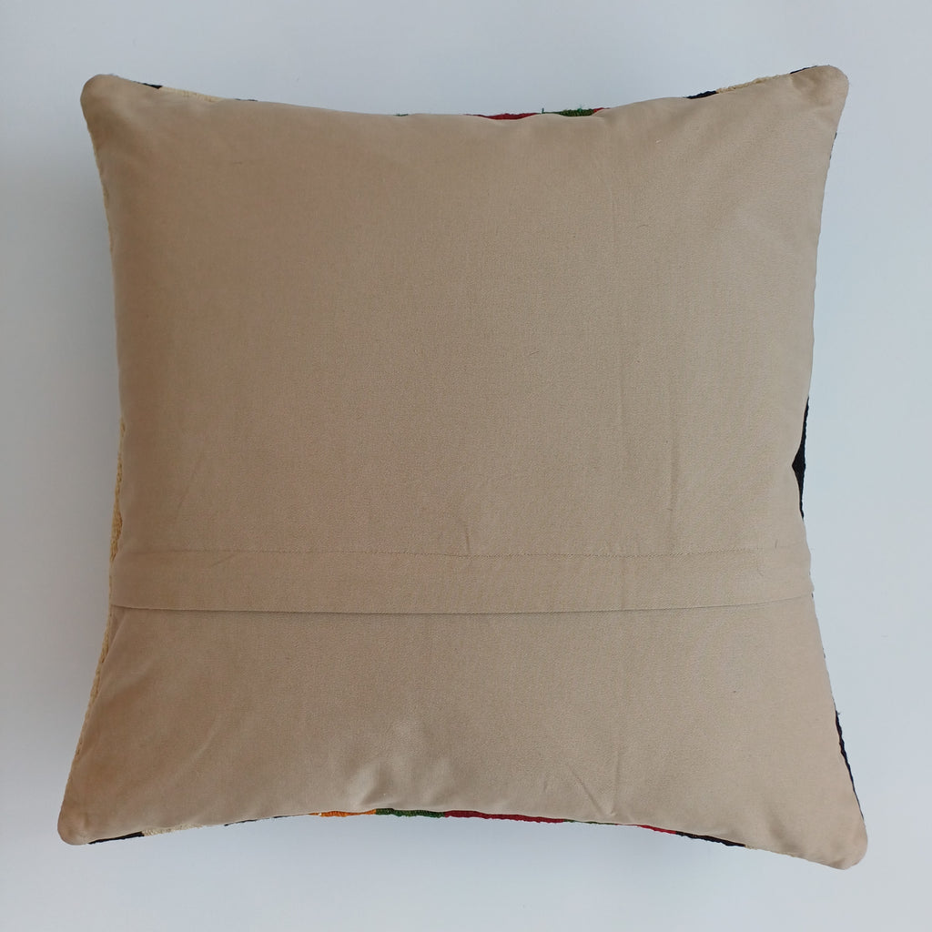 Vintage Turkish Rug Cushion Cover 18''x18'' / 45x45 CM