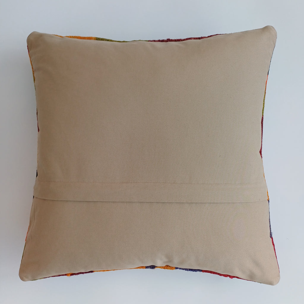 Vintage Turkish Rug Cushion Cover 18''x18'' / 45x45 CM