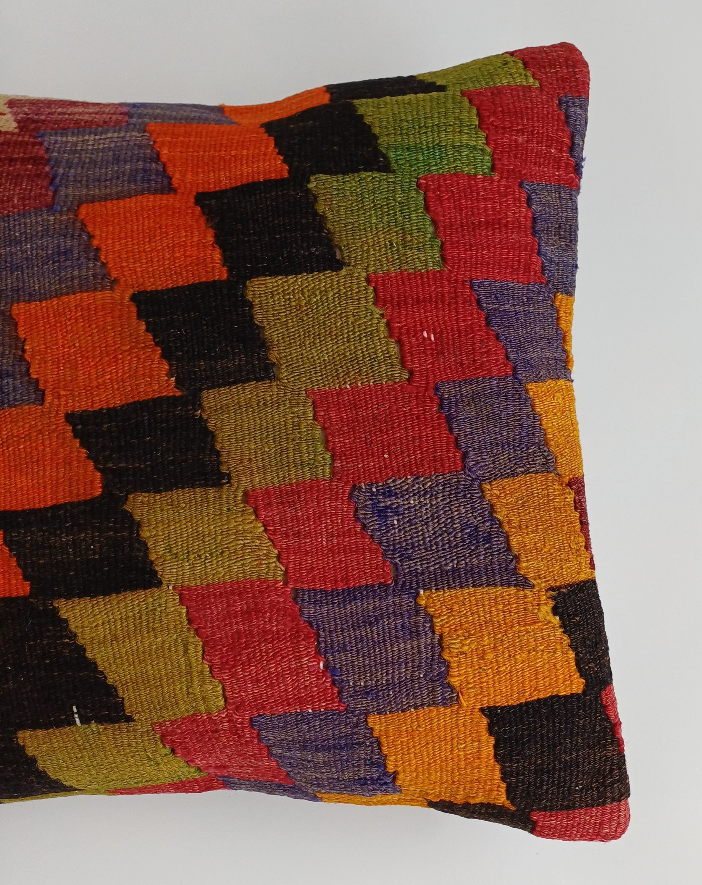 Vintage Turkish Rug Cushion Cover 18''x18'' / 45x45 CM