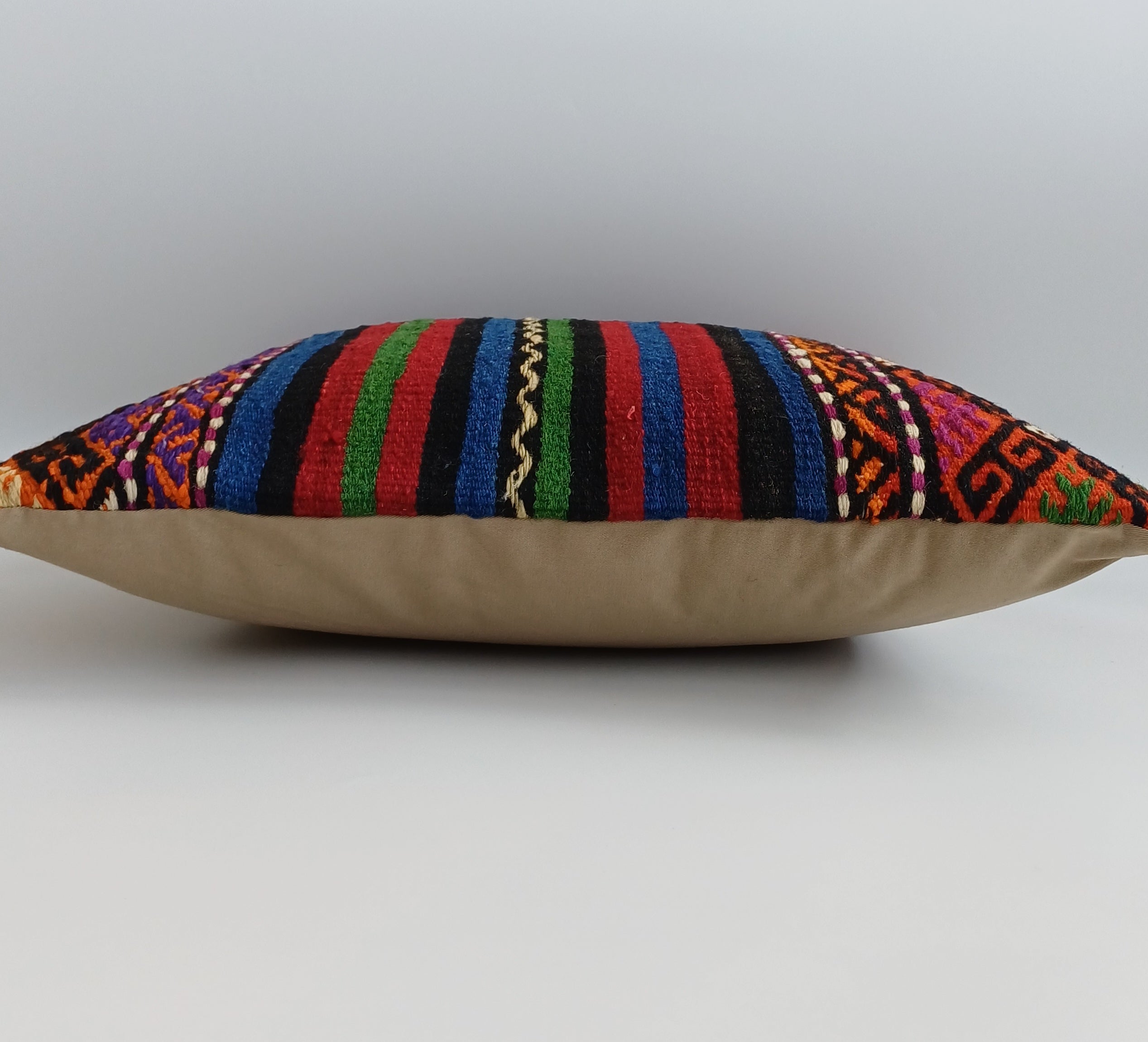 Vintage Turkish Rug Cushion Cover 18''x18'' / 45x45 CM