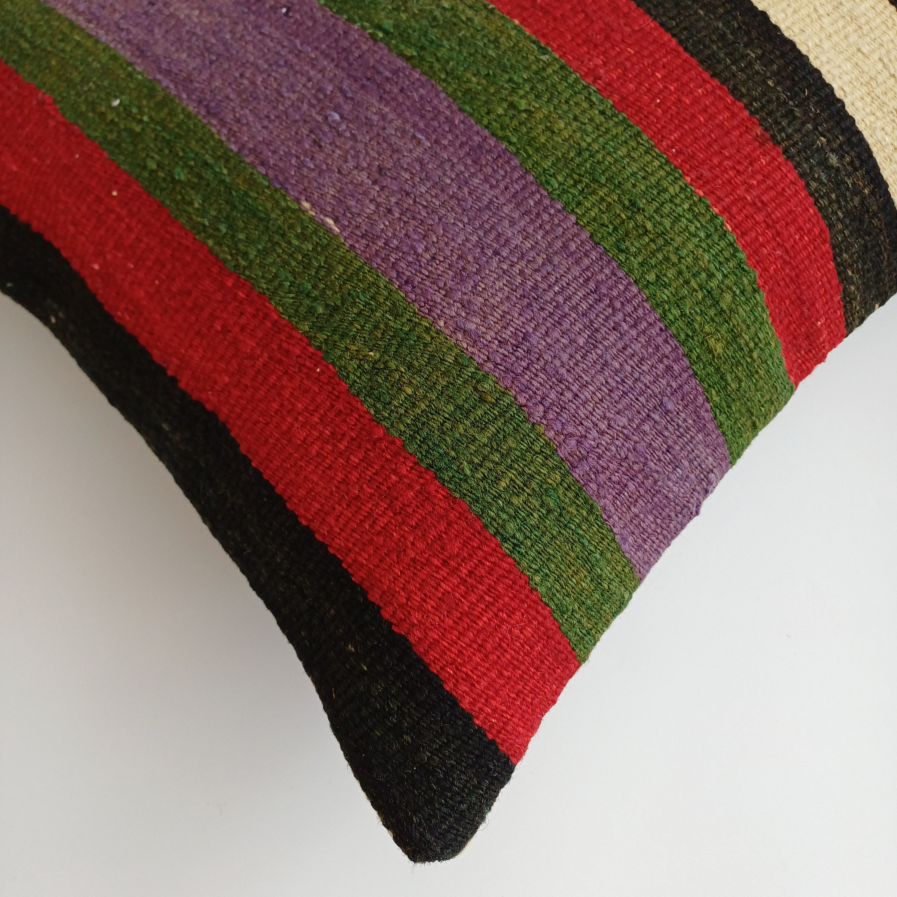 Vintage Turkish Rug Cushion Cover 18''x18'' / 45x45 CM