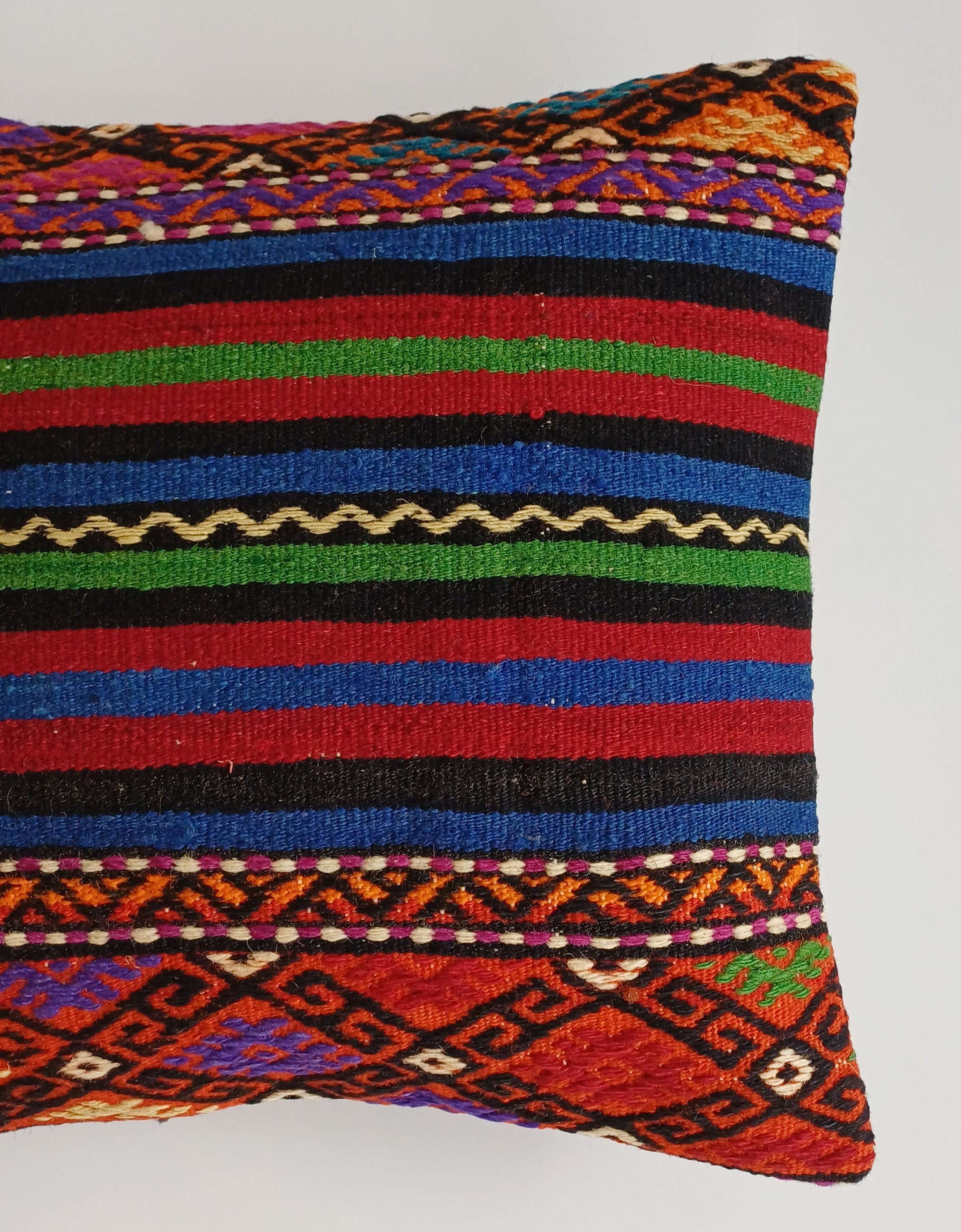 Vintage Turkish Rug Cushion Cover 18''x18'' / 45x45 CM