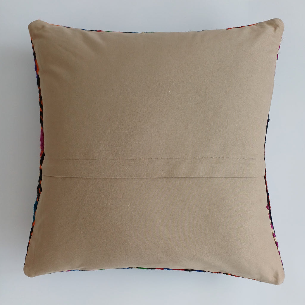 Vintage Turkish Rug Cushion Cover 18''x18'' / 45x45 CM
