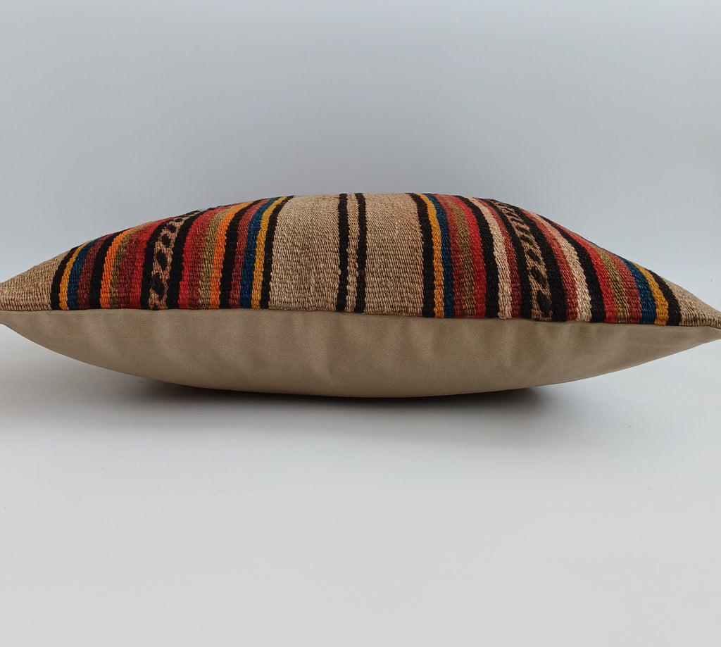 Vintage Turkish Rug Cushion Cover 18''x18'' / 45x45 CM