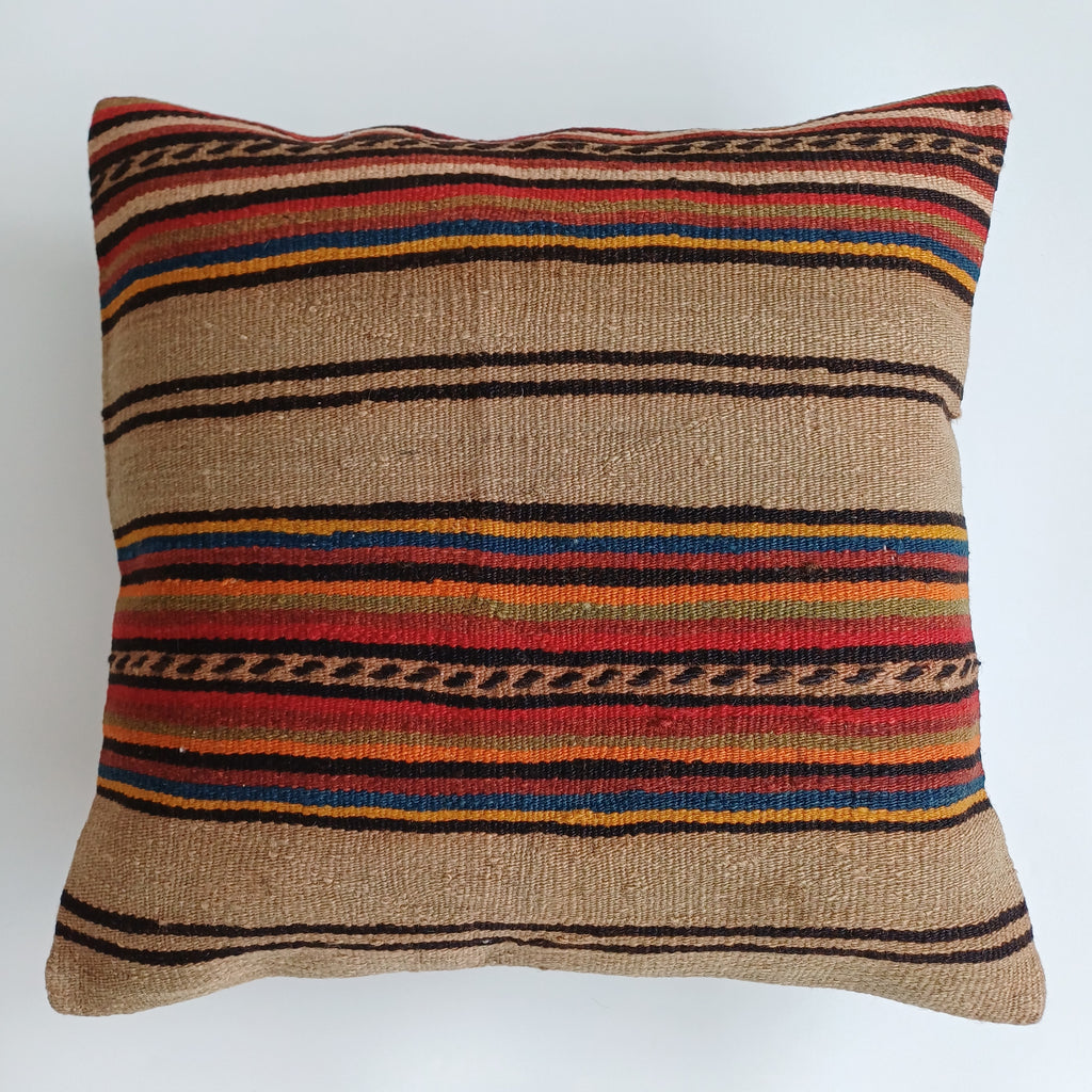 Vintage Turkish Rug Cushion Cover 18''x18'' / 45x45 CM