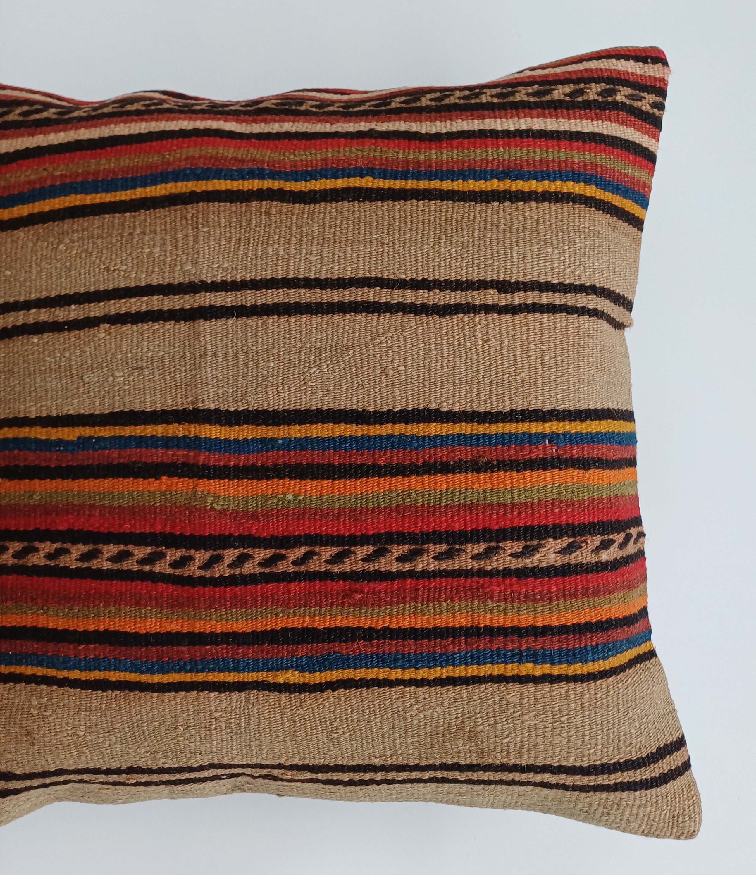 Vintage Turkish Rug Cushion Cover 18''x18'' / 45x45 CM
