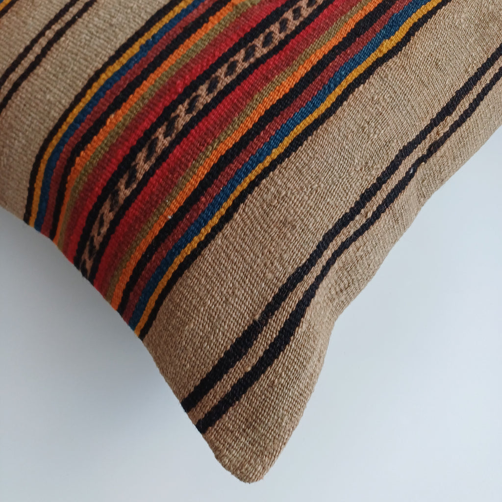 Vintage Turkish Rug Cushion Cover 18''x18'' / 45x45 CM