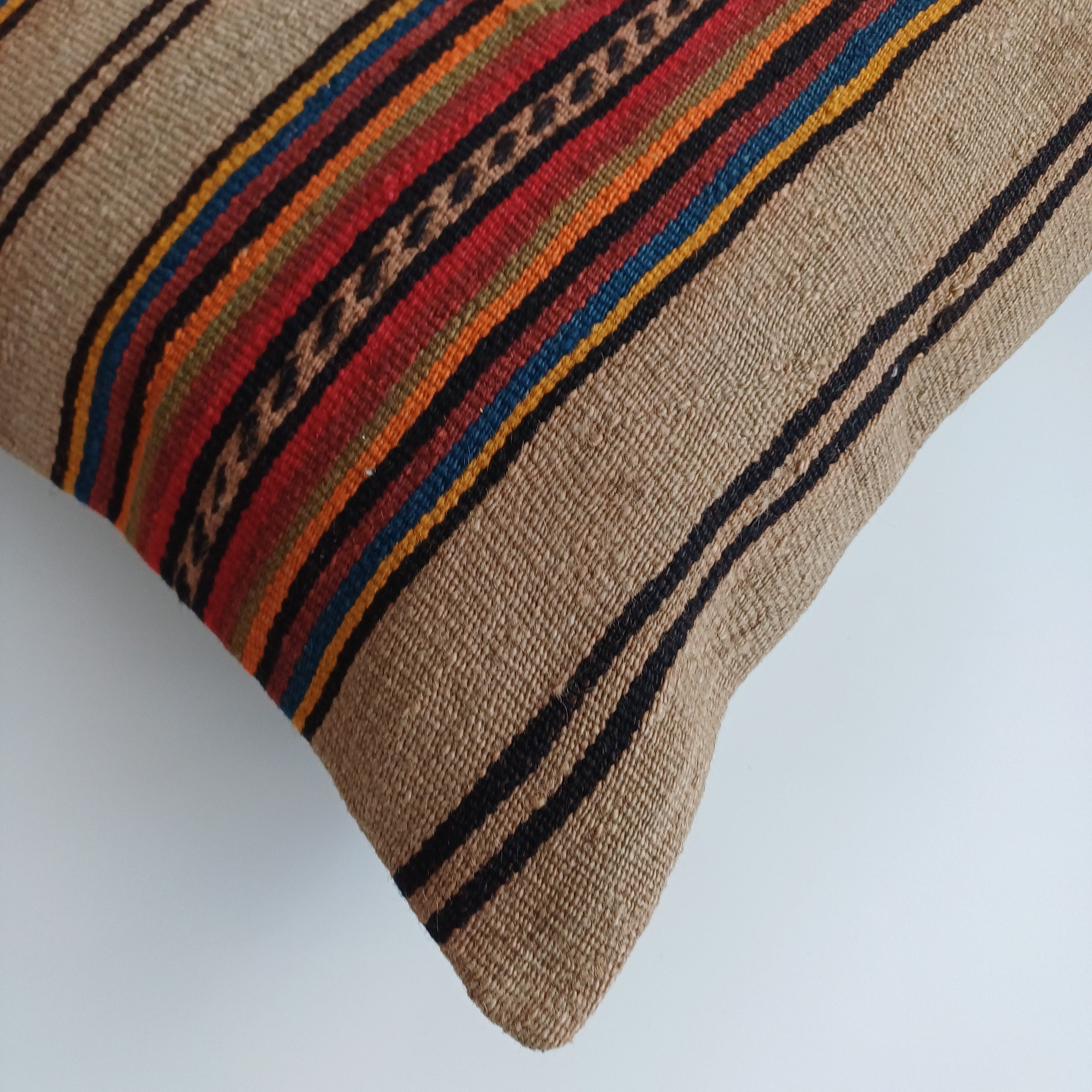 Vintage Turkish Rug Cushion Cover 18''x18'' / 45x45 CM