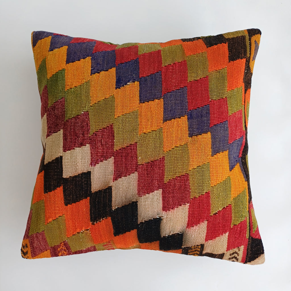 Vintage Turkish Cushion Cover 24''x24'' / 60x60 CM