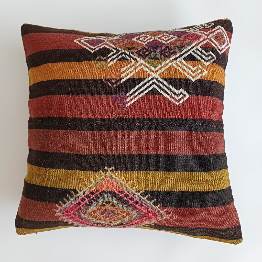 Handmade Multicolour Turkish Cushion Cover 20''x20'' / 50x50 CM