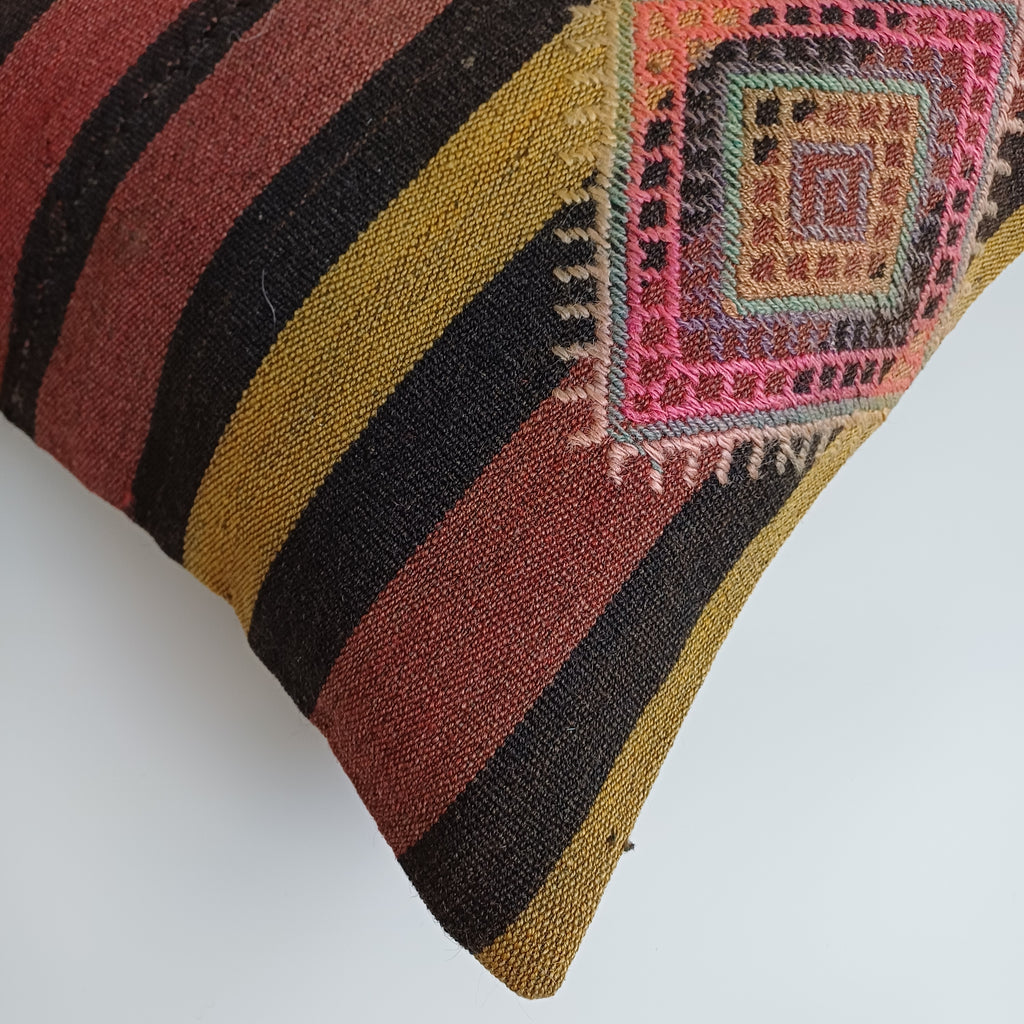Handmade Multicolour Turkish Cushion Cover 20''x20'' / 50x50 CM