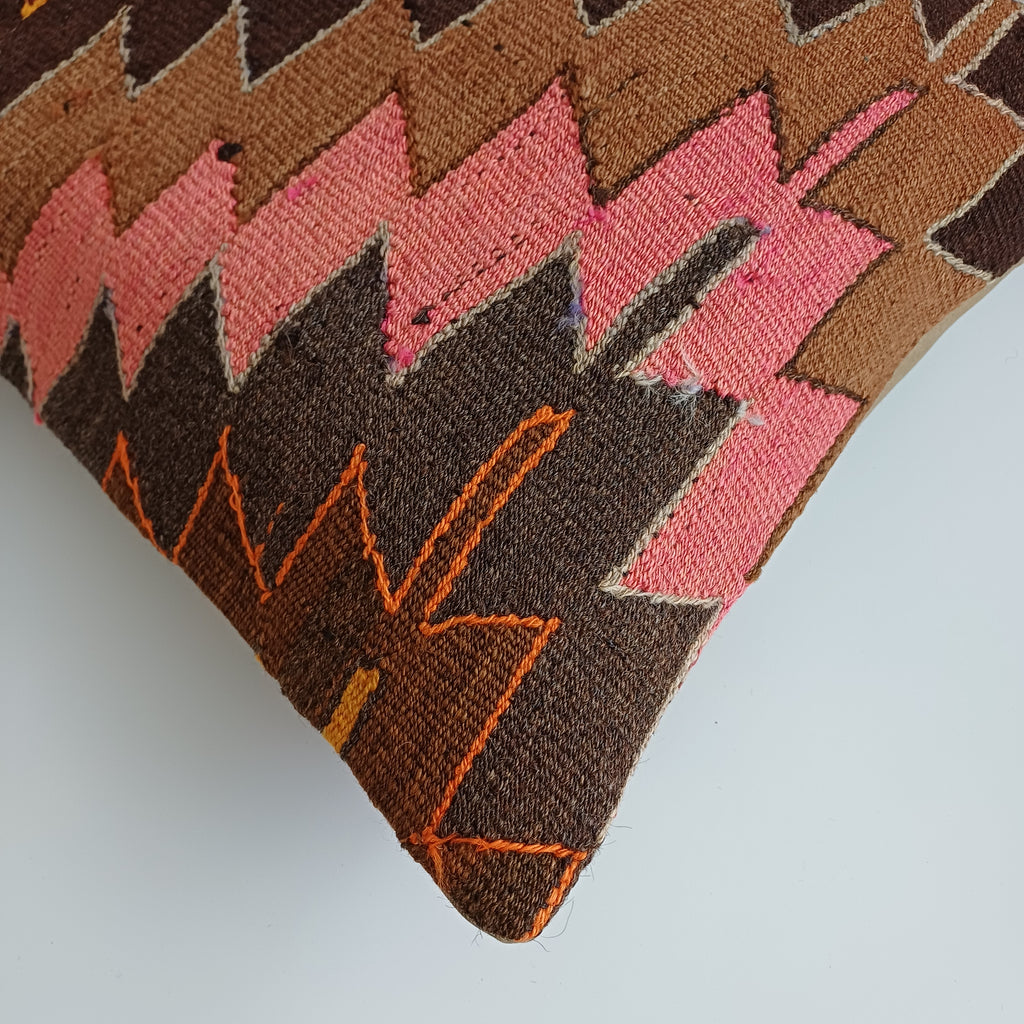 Handmade Multicolour Turkish Cushion Cover 20''x20'' / 50x50 CM