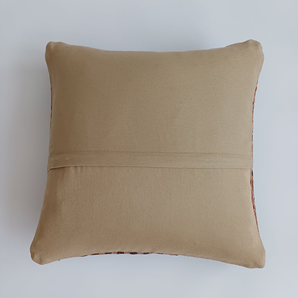 Handmade Multicolour Turkish Rug Cushion Cover 18''x18'' / 45x45 CM