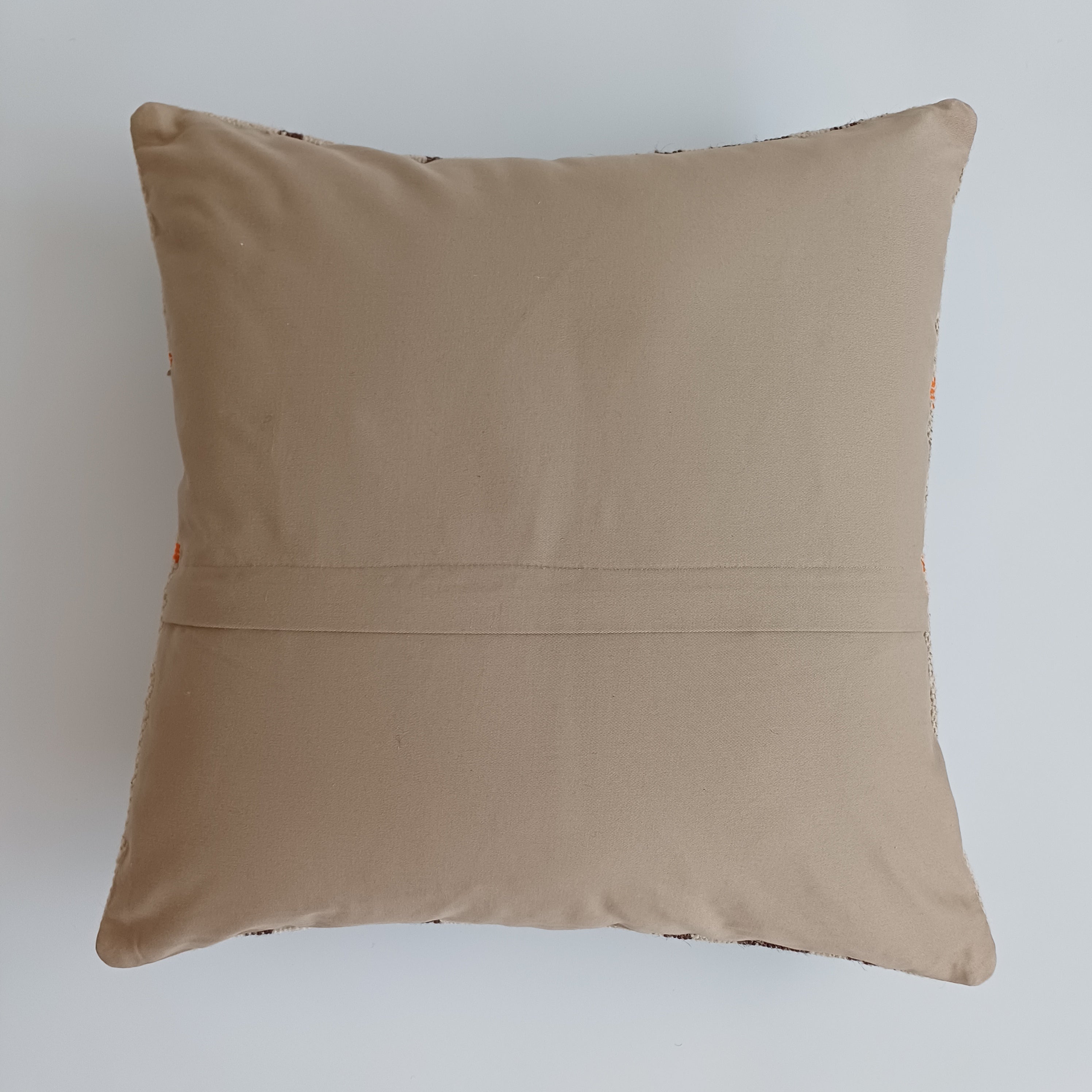 Handmade Textured Grey Turkish Rug Cushion Cover 18''x18'' / 45x45 CM