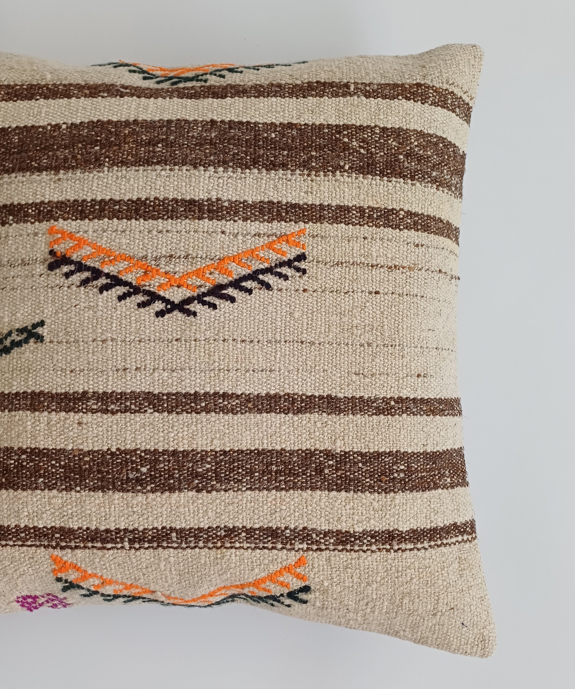Handmade Turkish Rug Cushion Cover 18''x18'' / 45x45 CM
