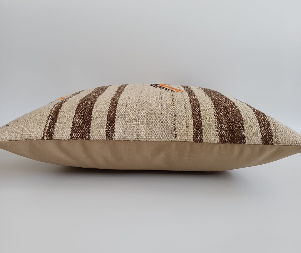 Handmade Turkish Rug Cushion Cover 18''x18'' / 45x45 CM