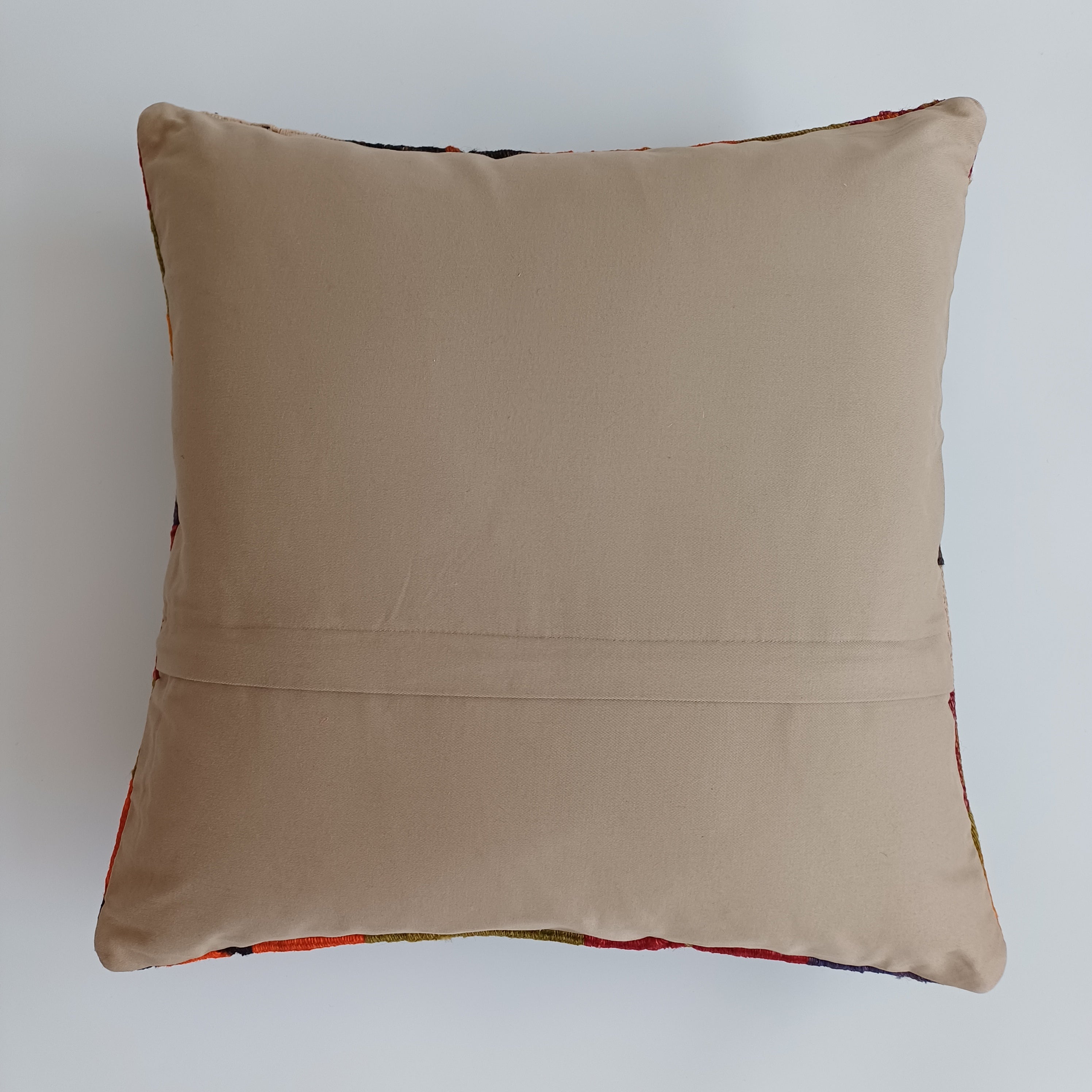 Handmade Multicolour Turkish Rug Cushion Cover 18''x18'' / 45x45 CM