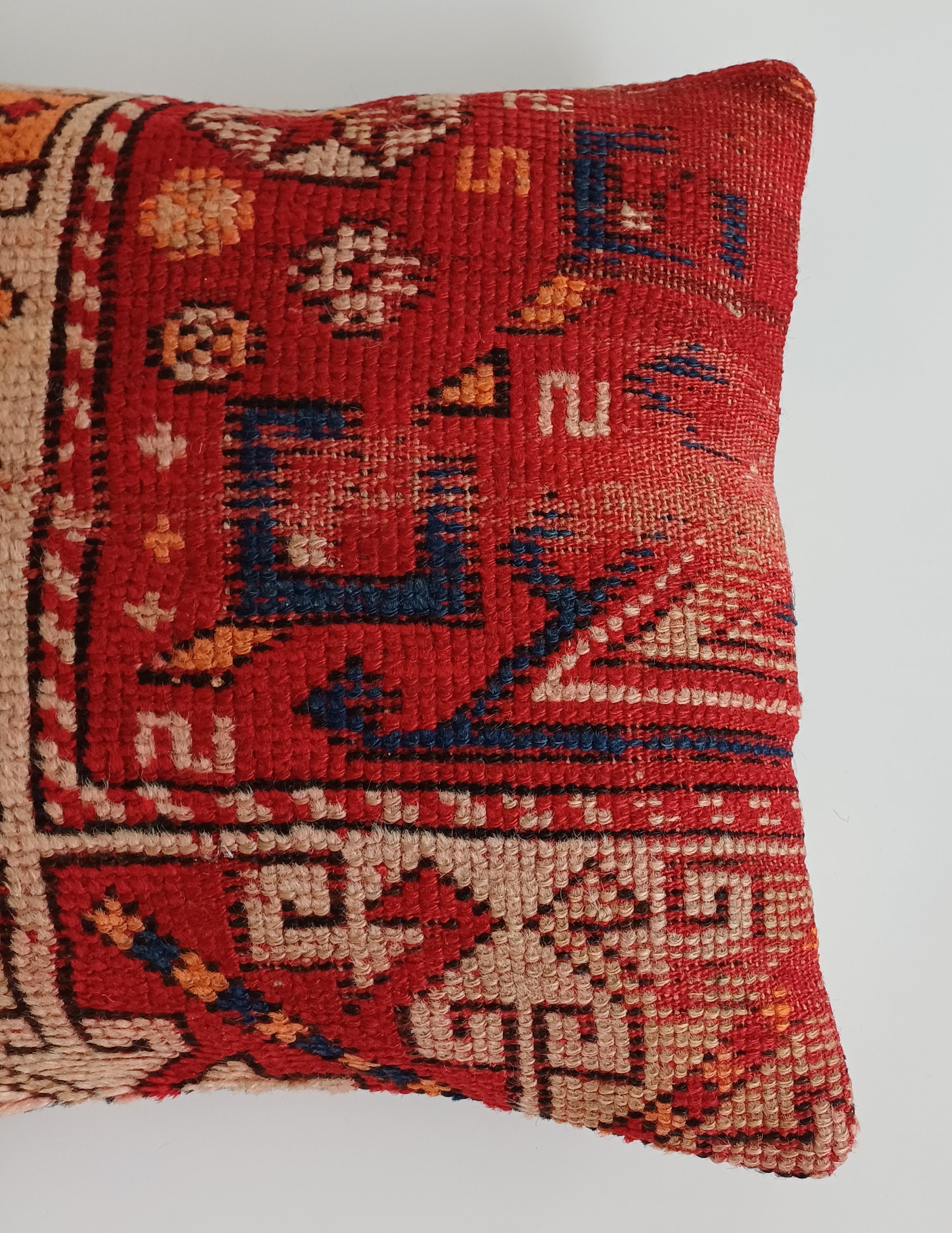 Handmade Carpet Cushion Cover 16''x16'' / 40x40 CM