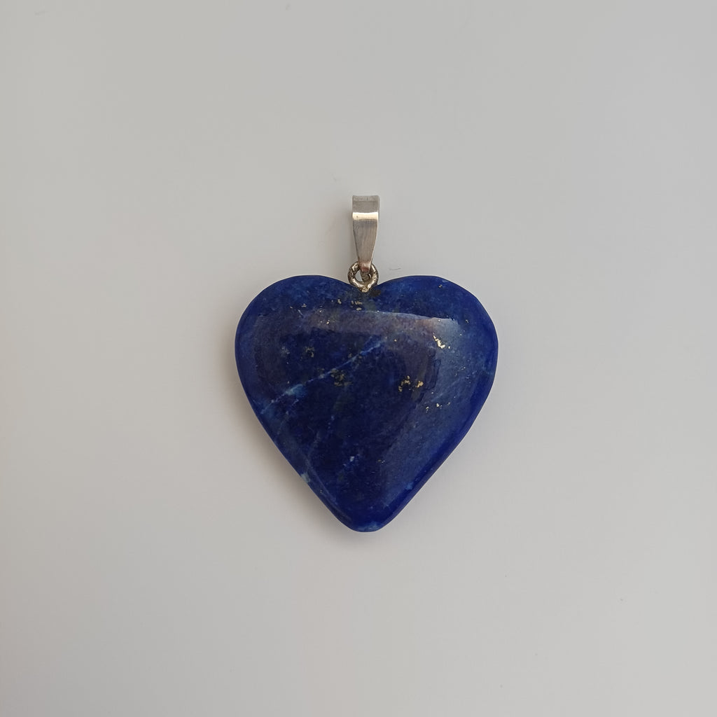Lapis Lazuli Handmade Heart Pendant 3x3.2 CM