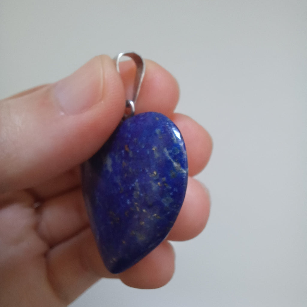 Lapis Lazuli Handmade Heart Pendant 3.1x3.3 CM