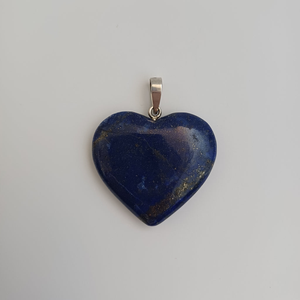 Lapis Lazuli Handmade Heart Pendant 2.9x3.3 CM