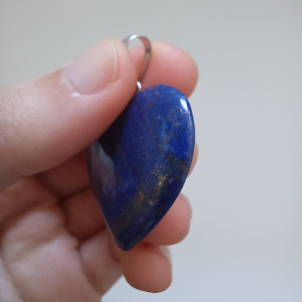 Lapis Lazuli Handmade Heart Pendant 2.9x3.3 CM