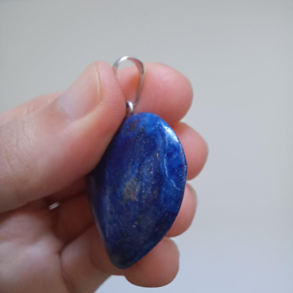 Lapis Lazuli Handmade Heart Pendant 3x3.7 CM
