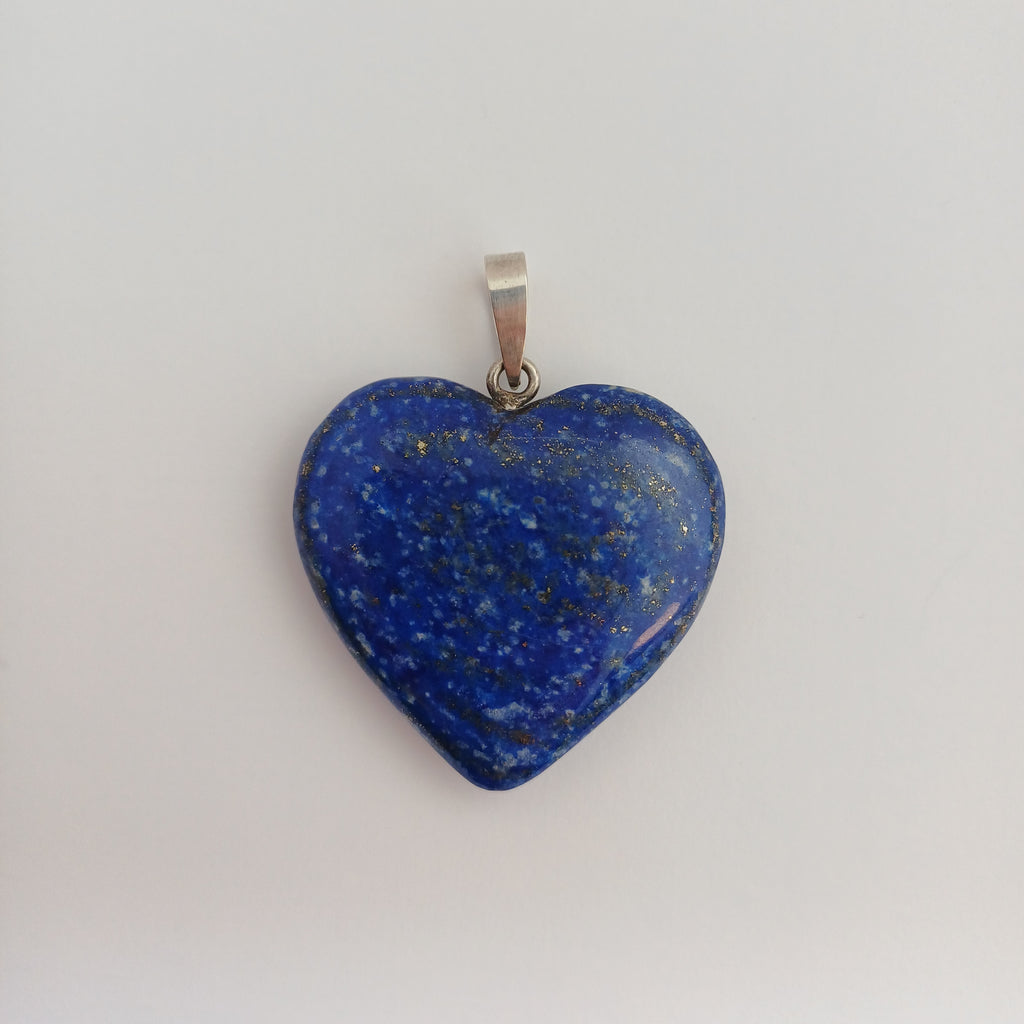 Lapis Lazuli Handmade Heart Pendant 2.9x3.2 CM
